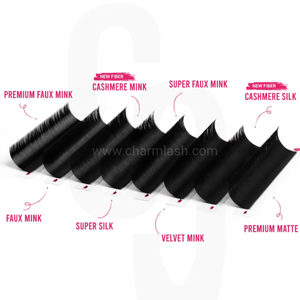 Charmlash Silk Lashes Black Eyelash Extensions Individual Package <b>Cat</b> Eye Lashes Faux Milk Silk <b>Top</b> Quality Featherlight Dense - Product Image 1