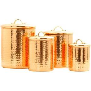 ชุดอุปกรณ์ชงชาทำจากทองแดงทรงกลมชุดกระป๋องโลหะเคลือบเงาทำจากทองแดงหรูหราตกแต่งโต๊ะ - Product Image 4