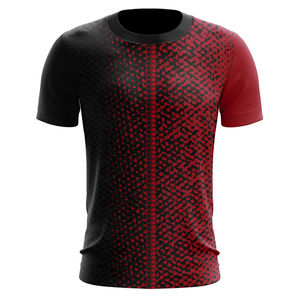 Camiseta Casual para Hombre, Beige, Mezcla de Poliéster/Algodón, Talla Grande, Diseño Sólido, Cuello Redondo, Mangas Cortas, Personalizable, Transpirable - Product Image 2