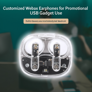 Auricolari Webex Personalizzati per Uso Promozionale come Gadget USB - Product Image 3