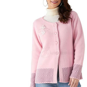 Suéteres de Punto Casuales de Invierno para Mujer, Manga Larga, Algodón/Lana, Tallas Grandes, Transpirables, de la Mejor Calidad - Product Image 1