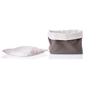 Porta pane tessuto (11x11cm) riscaldabile AVARI Marrone 151 P - Product Image 2