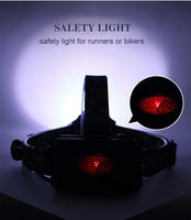 Brightenlux Haute Puissance 4 Modes Camping En Plein Air Étanche 3 Têtes Lampe Zoom LED Phare Rechargeable pour La Chasse Pêche Équitation