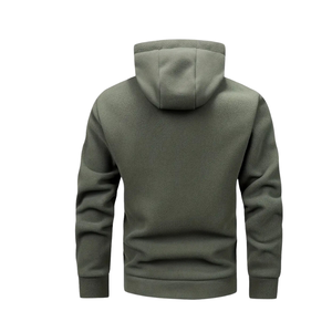 Sweat-shirt à capuche oversize pour homme avec fermeture éclair, broderie de logo personnalisé, style tendance, imprimé, automne - Product Image 2