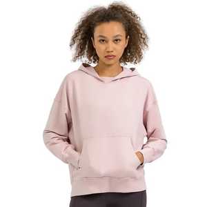 Sudaderas con capucha Otoño Invierno Mujer Casual Sólido Manga larga Loose Fit Tops Pullover Sudadera con capucha femenina - Product Image 3