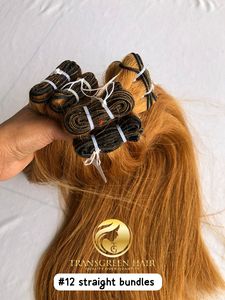 100% Premium Quality Cambodian Mink Indian Temple Virgin 22'' Colour #<b>12</b> Straight Bundles Extension's Single Donor Indian Vendor - Product Image 5