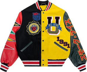 Chaqueta Varsity Personalizada de Lana Pakistaní, Resistente al Viento y al Agua, con Servicio OEM Disponible para Pedidos - Product Image 3