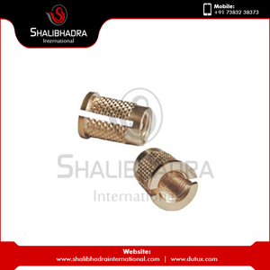 น็อตแบบสอดขยายมีปุ่มทำจากทองเหลืองขัดเงาผลิตในอินเดีย - Product Image 2