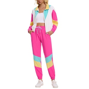 Conjunto de 2 piezas de chaqueta cortavientos de nailon ligero estampado para mujer, con logo personalizado, impermeable, para exteriores, venta al por mayor, HECHO POR HAIDIIII SPORTS - Product Image 1