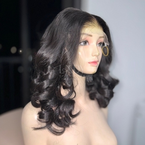 Perruque en cheveux naturels de haute qualité, perruque à fermeture frontale, noir clair, 100% cheveux humains vietnamiens - Product Image 4