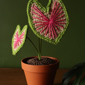 Flor de ganchillo hecha a mano, plantas en maceta, flores artificiales para siempre, regalo para un amigo, perfecto para decoraciones del hogar, OEM hecho en Vietnam - Product Image 2