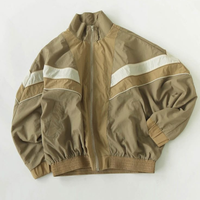 Jaket Olahraga Jaket Outdoor Desain Bomber Blouson Trendi Unisex Ringan Tahan Air Katun Ukuran Besar untuk Pakaian Kasual Streetwear