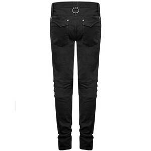 Hot Sell Mens PUNK Jeans <b>Pants</b> <b>Black</b> GOTHIC Knee Zipper Trousers 2026 - Product Image 2