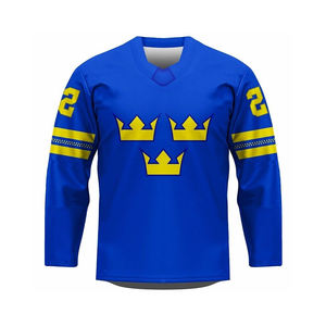 Jersey Unisex Cómodo para Hombre, para Todas las Temporadas, Personalizable con Nombre de Equipo de Hockey sobre Hielo, Moderno para Combinar en Capas - Product Image 1