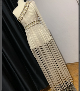 ROBE POUR VOTRE MARIÉE À ÊTRE Coton Tissé à la main Vêtements de festival Bustier Crop Top Femmes Macramé Robe de plage - Product Image 2