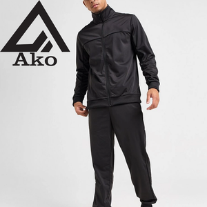 ชุดวอร์มมีฮู้ดแบบซิปสำหรับผู้ชาย ระบายอากาศได้ดี แห้งเร็ว ผ้าฝ้าย 100% เหมาะสำหรับฤดูใบไม้ผลิ สำหรับผู้ที่ชื่นชอบการออกกำลังกาย พร้อม Ako - Product Image 1