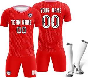 Camisetas de fútbol verdes de alta calidad Unisex más vendidas Logotipo personalizado Suministro directo de fábrica El mejor conjunto para adultos calidad premium - Product Image 3