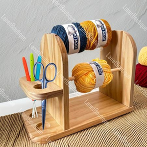 Enrouleur de fil rapide en bois pour enrouler le fil de boule - Product Image 6