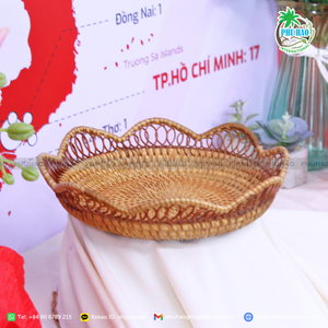 ถาดหวายทอมือขายดี: สัมผัสของความสง่างามแบบชนบทพร้อมการส่งออกคุณภาพสูงจากเวียดนาม - Product Image 5