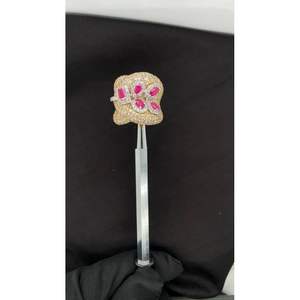 Anillo de Boda de Oro de 14 Quilates para Mujer, Diseño H.A.IMPEX, con Diamantes Naturales de Corte Brillante Redondo - Product Image 5