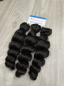 Vente en gros de cheveux vierges vietnamiens à 100%, fournisseur de cheveux vierges, extensions de cheveux humains à ondulation lâche, mèches de cheveux vierges, double trame - Product Image 6