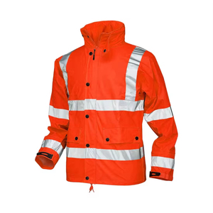 Veste matelassée en toile réfléchissante de sécurité pour homme, haute visibilité, imperméable, respirante, vêtements de travail, garde de sécurité d'hiver - Product Image 1