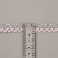 Bande élastique en fil de verre de 1,5 cm à une rangée, motif picot couronne, pour lingerie féminine et décorations de poupées DIY