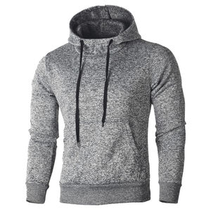 Diseñe su propia sudadera básica de manga larga para hombres, jersey de entrenamiento holgado, camisa de cuello redondo, ropa de calle, sudadera con capucha de tamaño adulto para hombres - Product Image 5