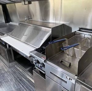 รถขายอาหารพร้อมรถเข็นขายอาหารบาบีคิวแบบเคลื่อนที่ได้รถขายอาหารในครัว - Product Image 6