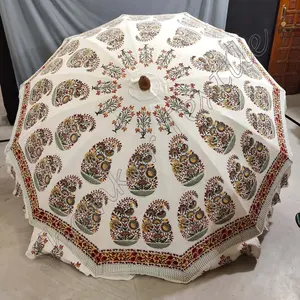 민족 수제 큰 인도 정원 우산