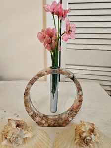 Cadre photo rectangulaire transparent fait main en os de buffle avec un design moderne pour mariage et décoration intérieure - Product Image 4