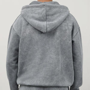 Sudadera con Capucha para Hombre, de Gran Venta, la Mejor Calidad, de Invierno, de Poliéster/Algodón, Lavado Ácido, Forro Polar, Talla Grande, Ligera, Antiarrugas, Color Sólido - Product Image 5