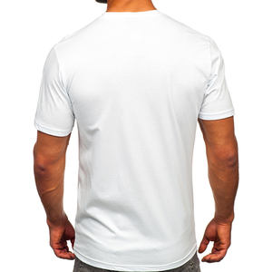 Jersey de coton biologique pur hommes de qualité supérieure directe sur film impression logo personnalisé saison d'été t-shirts - Product Image 4