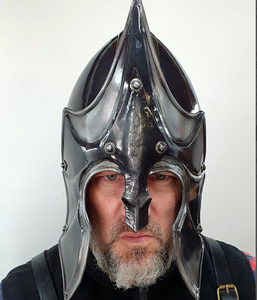 <b>Gladiator</b> Play Spartan Helmet Soldier Battle Medieval <b>Costume</b> Cosplay Greek Sparta Ancient Roman Corinthian Steel - Product Image 2