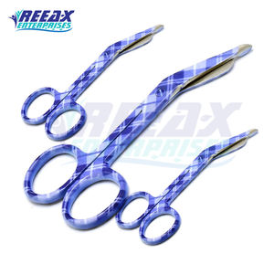 Poignée de couleur en acier inoxydable de qualité supérieure 3.5 pouces réutilisable certifié CE utilisation chirurgicale ciseaux à pansement orthopédiques REEAX - Product Image 3