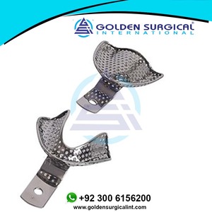 ถาดพิมพ์ฟันแบบมีรูสำหรับผู้สูงอายุถาดพิมพ์ไม่มีช่องสำหรับใส่วัสดุเฉพาะ - Product Image 2