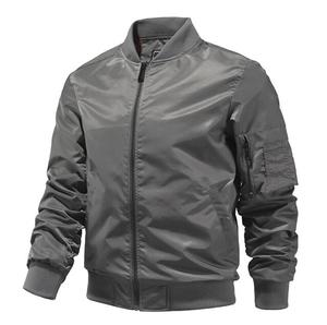 Blouson aviateur léger pour hommes fermeture à glissière en tissu respirant idéal pour les vêtements décontractés voyage marche et fitness en plein air - Product Image 1