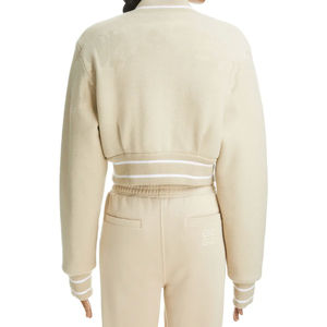 Veste universitaire personnalisée respirante recadrée Letterman College Basketball Jacket Vestes courtes pour femmes Vente en gros - Product Image 5