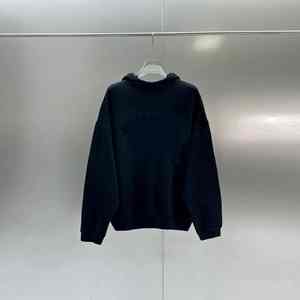 Sudadera con capucha clásica de doble línea mezclada de algodón para hombre, Sudadera con capucha de felpa con lavado ácido y logotipo de letras bordadas para High Street Spring - Product Image 5