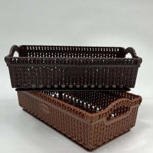 Heavy Duty <b>Plastic</b> Organizer Bin With Side Handles Designed For Hotels Cafeterias And Offices - Product Image 6