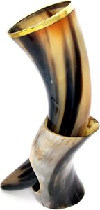 กระถางดอกไม้ฮอร์นไวกิ้งธรรมชาติกระถางดอกไม้ฮอร์นของตกแต่งบ้านพอร์ตดอกไม้สำหรับตกแต่งงานแต่งงานดีไซน์ที่น่าสนใจ - Product Image 4