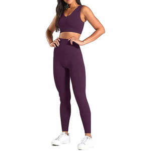 Femmes été nouveau 2 pièces haut produit tendance Yoga ensemble pour femmes 2024 nouveauté livraison directe Tpe Yoga Matt De Yoga Sport - Product Image 1