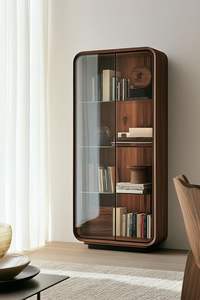 Étagère de rangement en métal en bois de qualité supérieure avec étagère à épices en verre - Product Image 2