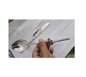 Stainless Steel Spoon Silverware <b>Crafts</b> Handmade Design Cutlery Set Stainless Steel Flatware Spoon Best Price - Product Image 1