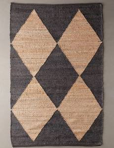 Tapis de jute tissé à la main traditionnel indien magnifiquement conçu tapis de sol en laine fait à la main pour une utilisation dans une chambre ou une porte - Product Image 4