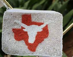 Bolsa de cuentas de vaquero de alta calidad de Color rosa y blanco, Mini monedero occidental hecho a mano, Material de lona con cierre de cremallera - Product Image 6