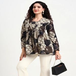 Ensemble short 2 pièces en coton 100% à imprimé floral vintage, col carré, décontracté, pour la plage, respirant, écologique, séchage rapide - Product Image 5