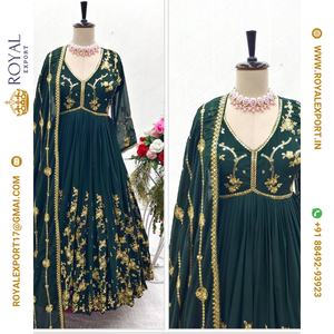 Nueva colección de vestidos cortados Aliya con diseño de llegada en Tarifa mayorista de Royal Export Surat - Product Image 4