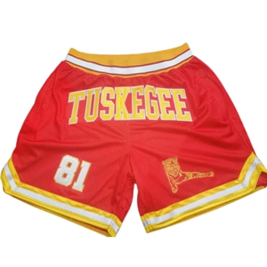 Tuskegee University Shorts Golden para 1881 TU Logo Washed Transpirable Sportswear Custom School Spirit Apparel Unisex Cotton - Product Image 2