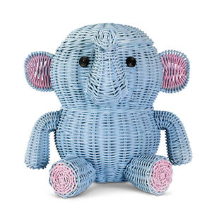 Accesorios para bebés recién nacidos, cesta de mimbre colorida, organizador de almacenamiento con forma de animal, cestas organizadoras. - Product Image 2